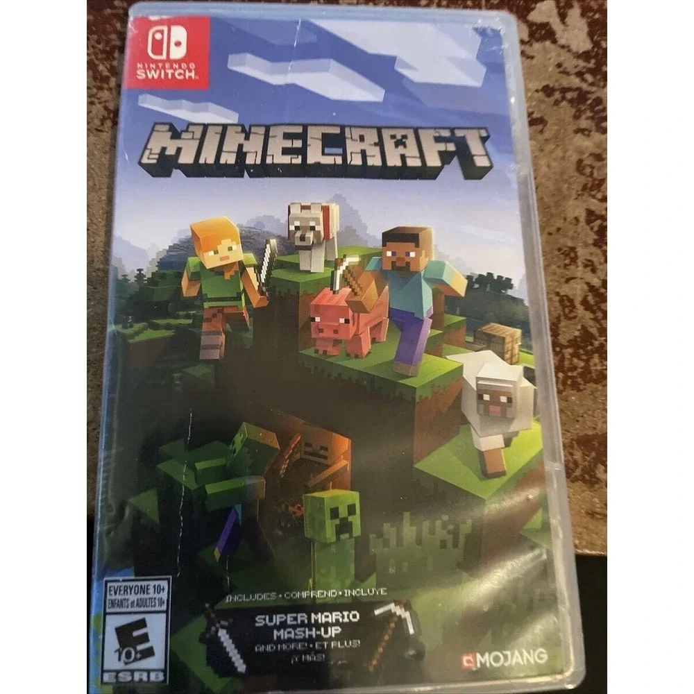 Nintendo Switch Lite (Grey) w/ Minecraft Awesome Game